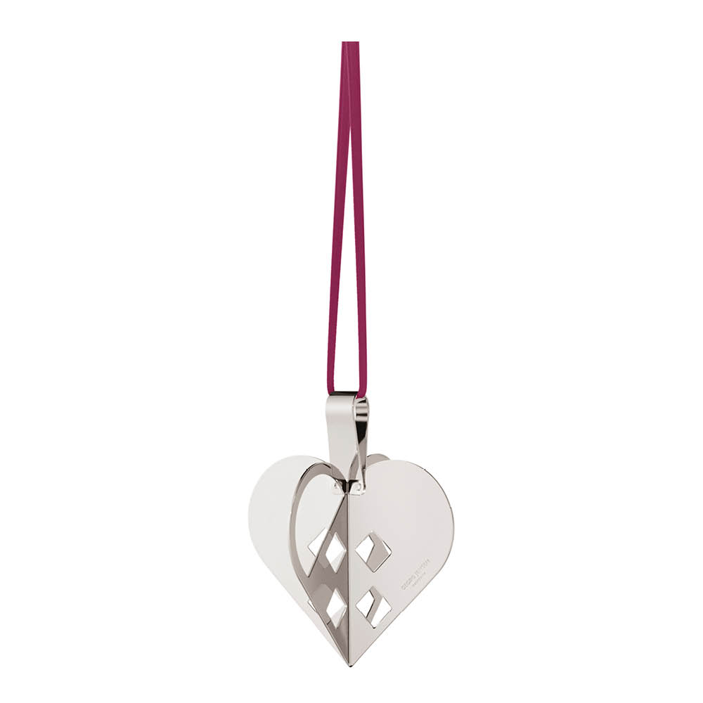 Georg Jensen Jul 2025 ornament hjerte 5,4x6,3 cm sølv