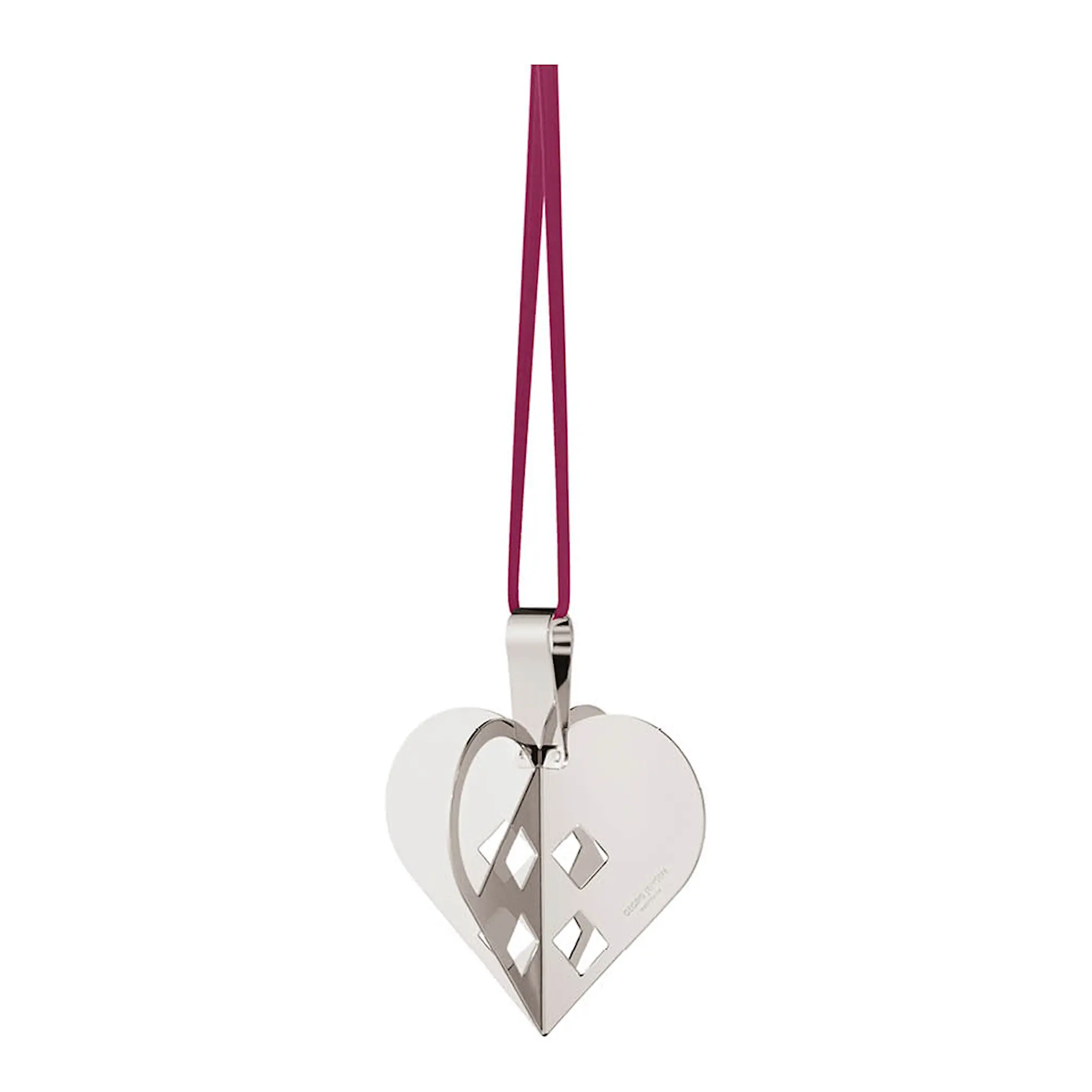 Georg Jensen Jul 2025 julhänge 6,3 cm hjärta silver