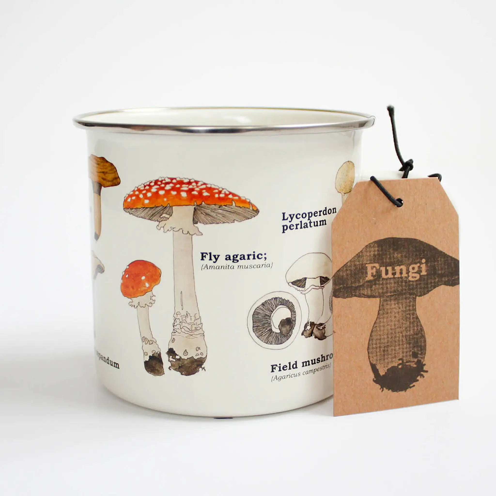 Gift Republic Emaljmugg 50 cl svamp