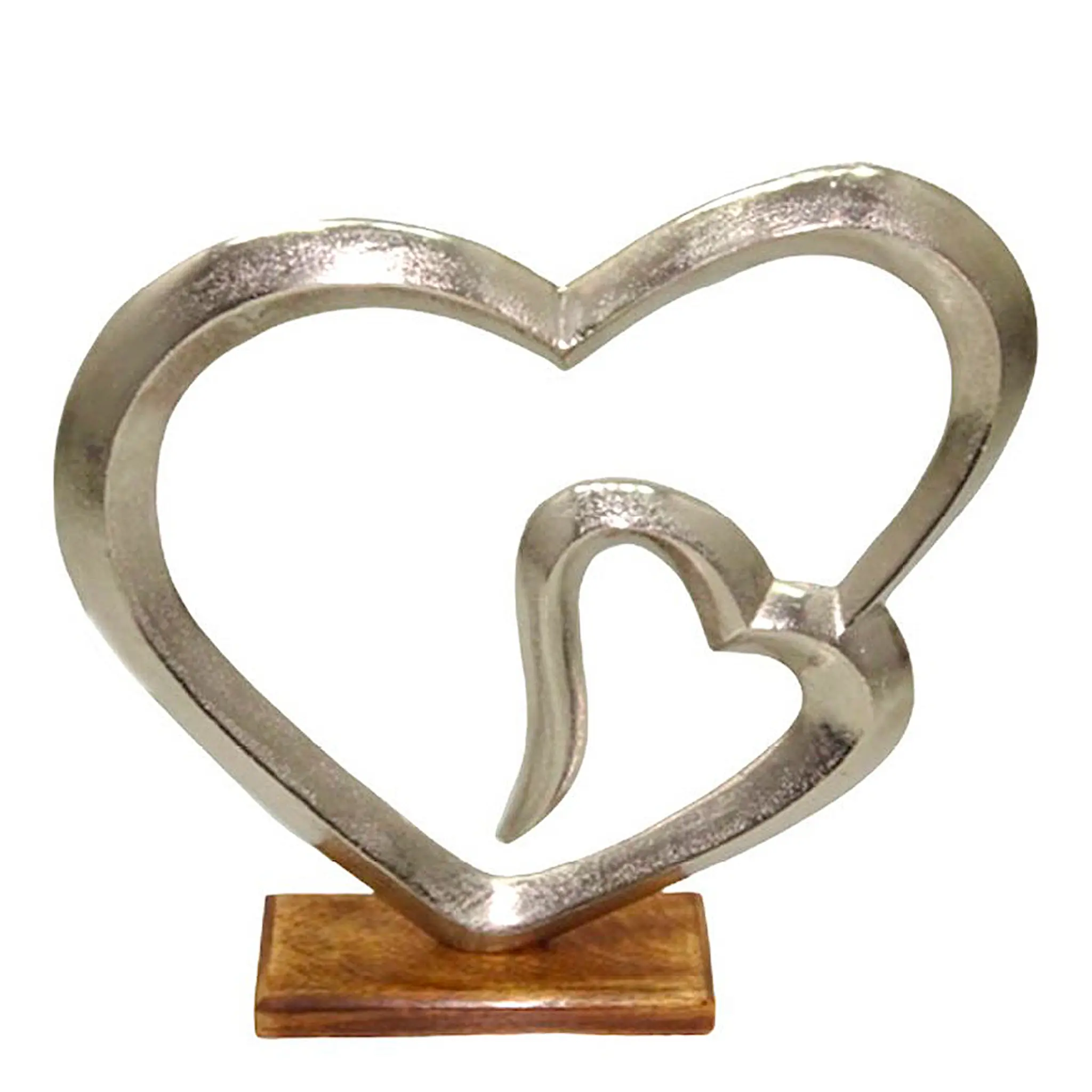 Dorre Helia Skulptur Dubbelhjärta 43 cm Aluminium