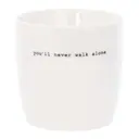 Sögne Mugg 30 cl You Never Walk Alone Vit