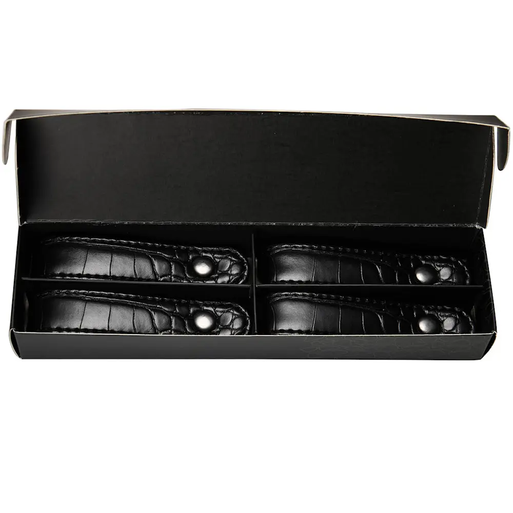 CroCo Lautasliinarengas 4 kpl Musta