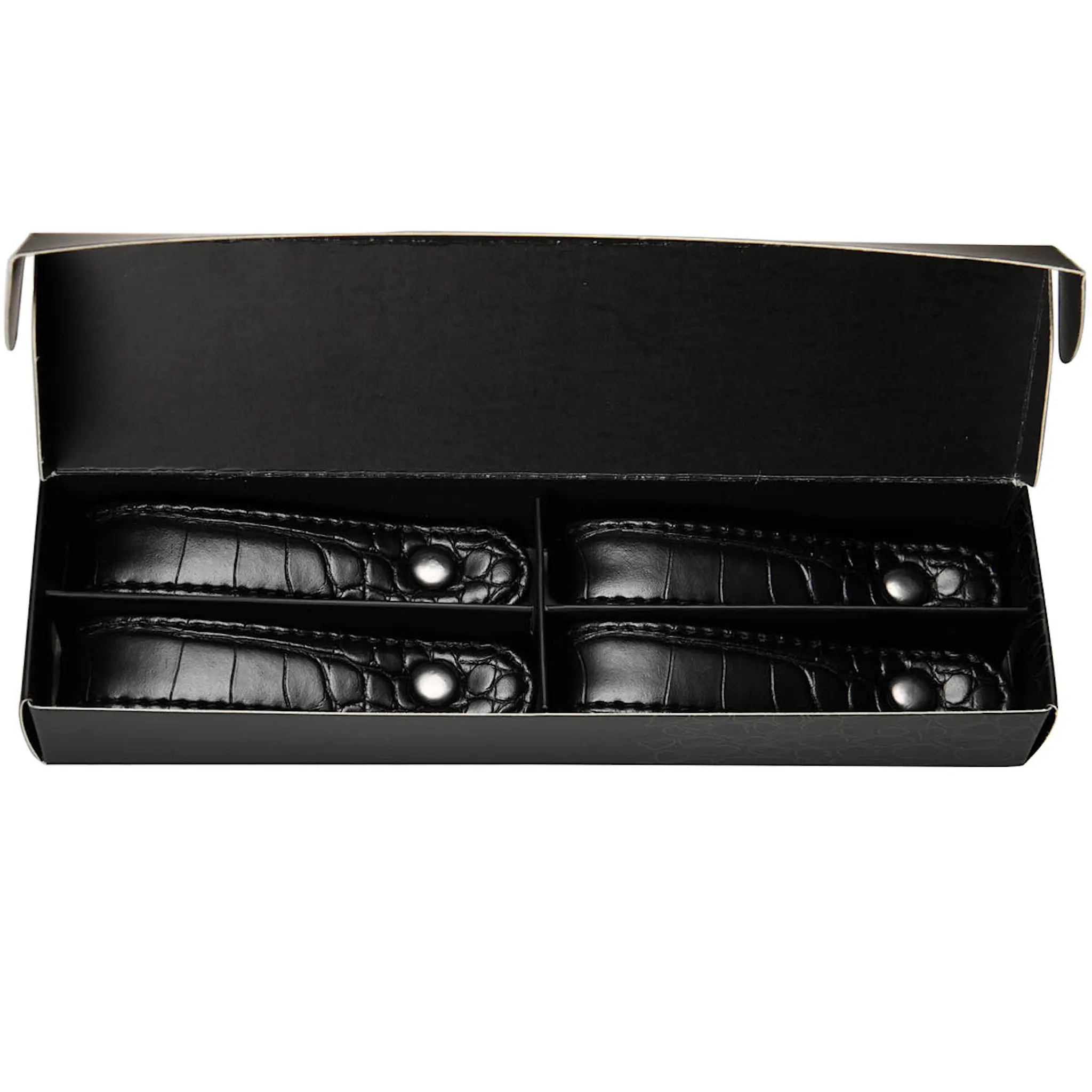 Stiernholm CroCo servettring 4-pack svart