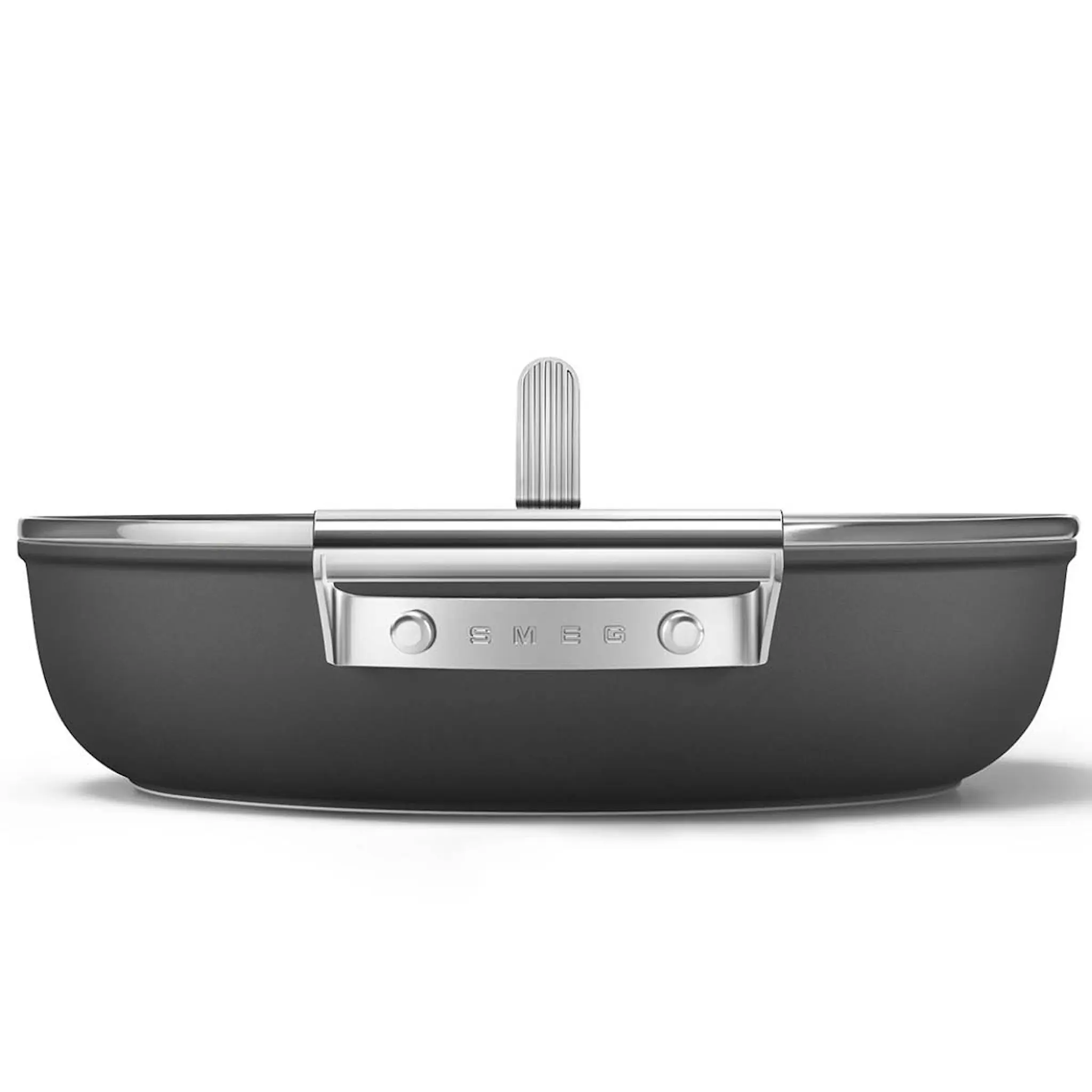 Smeg Smeg Traktörpanna Glaslock 28 cm Svart