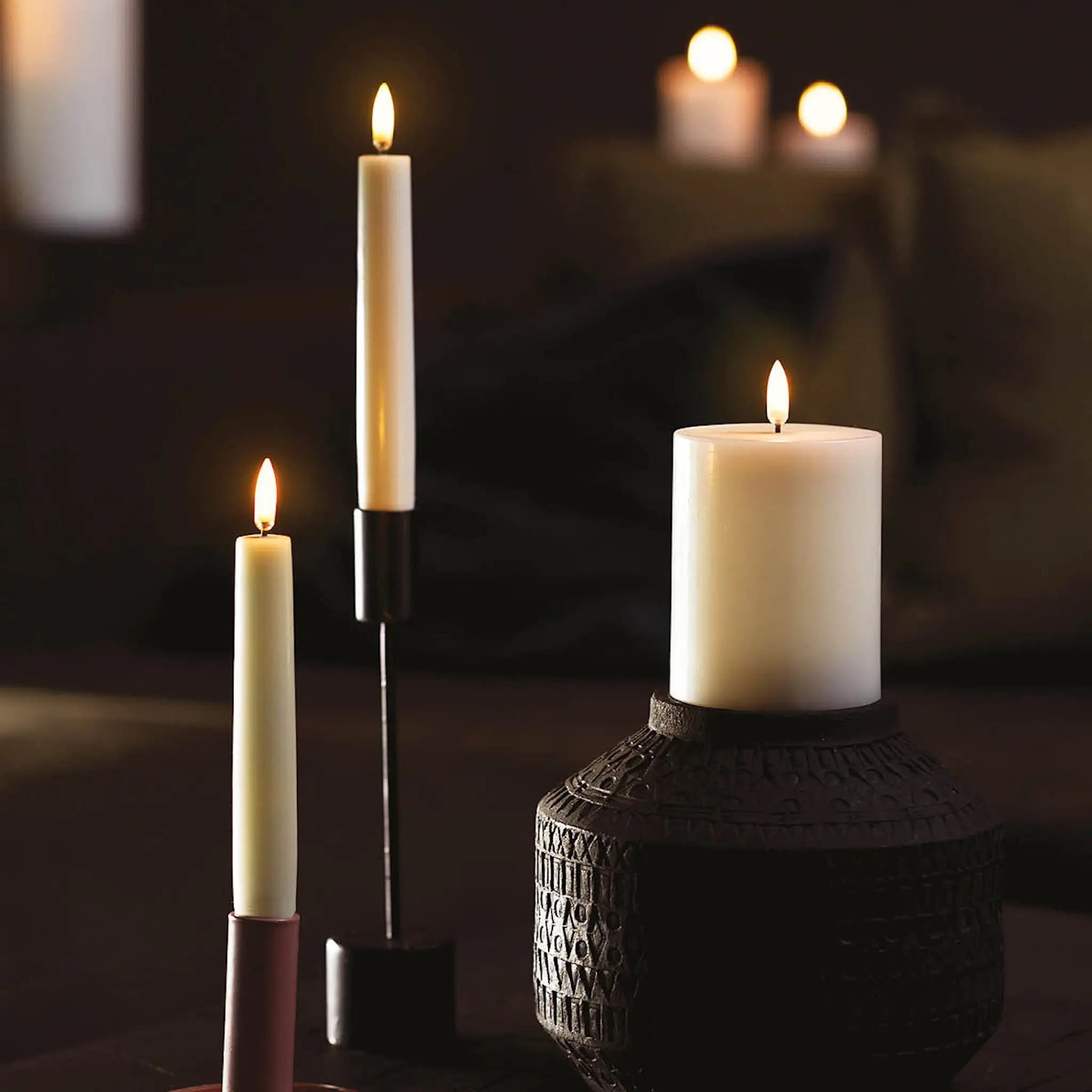 Uyuni Lighting Uyuni LED Kruunukynttilä 2,3x20,5 cm 2 kpl Valkoinen