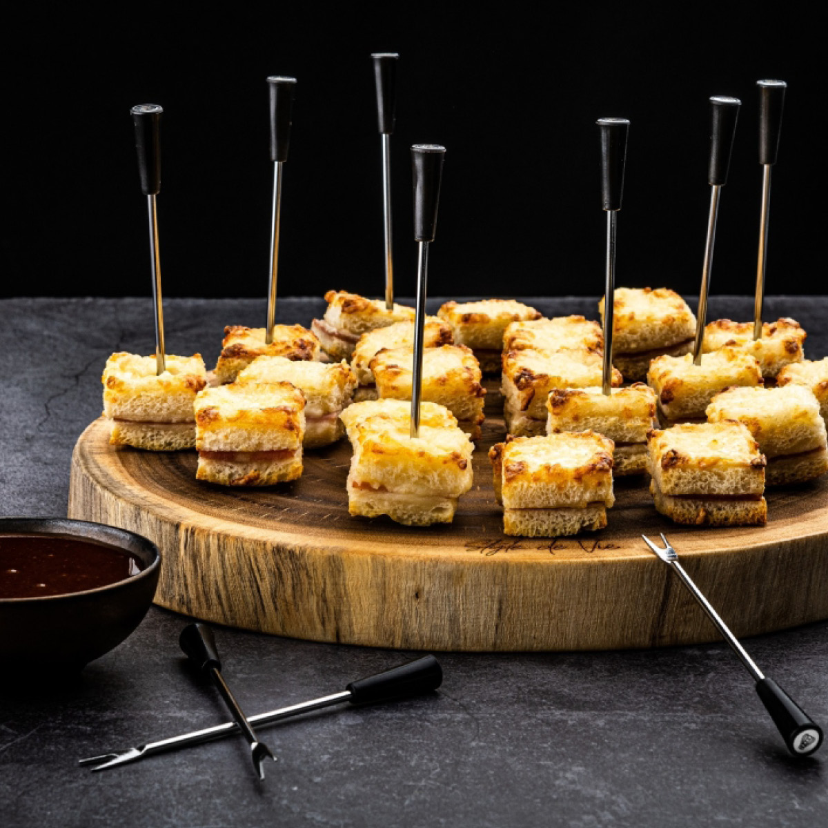 Laguiole Style de Vie Tapasgaffel 12-pack svart