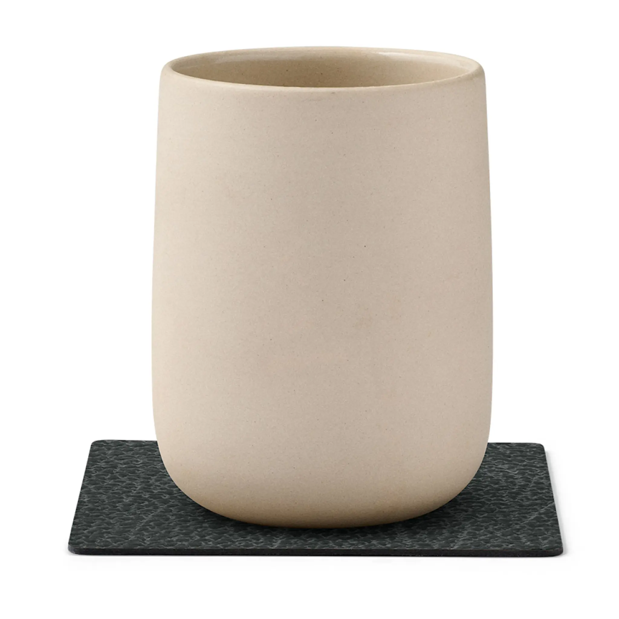 LIND DNA Square Hippo Glasunderlägg 10x10 cm Svart-Antracit