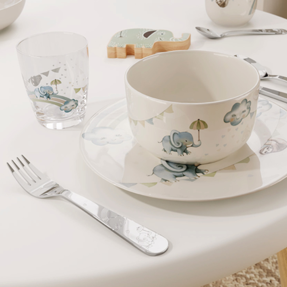 Villeroy & Boch Walk like an elephant barnbestickset 4 delar