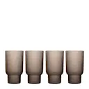Billi vattenglas 43 cl 4-pack brun