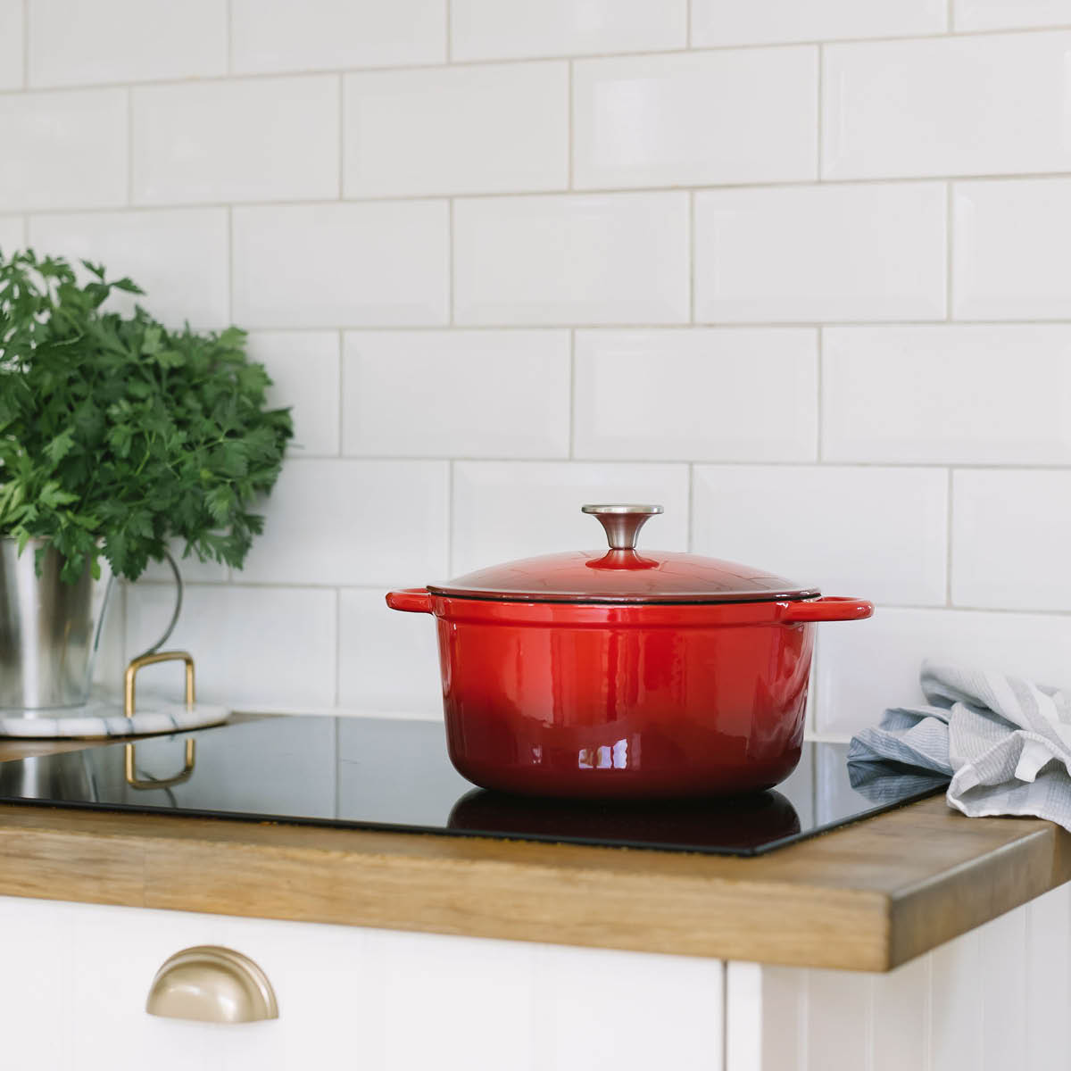 Dorre Gretl støpejernsgryte 4 L rød