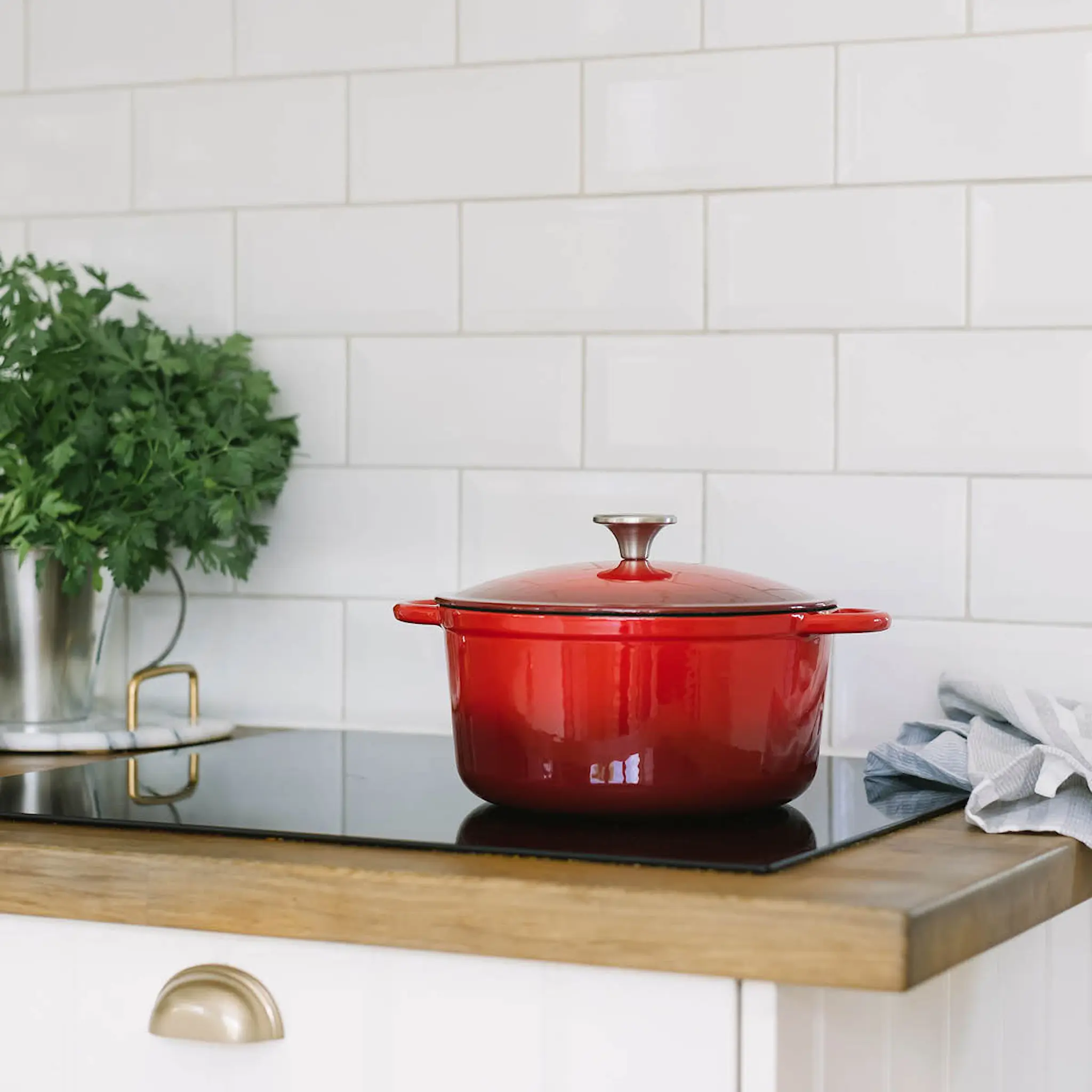 Dorre Gretl gjutjärnsgryta 24 cm 4 L röd