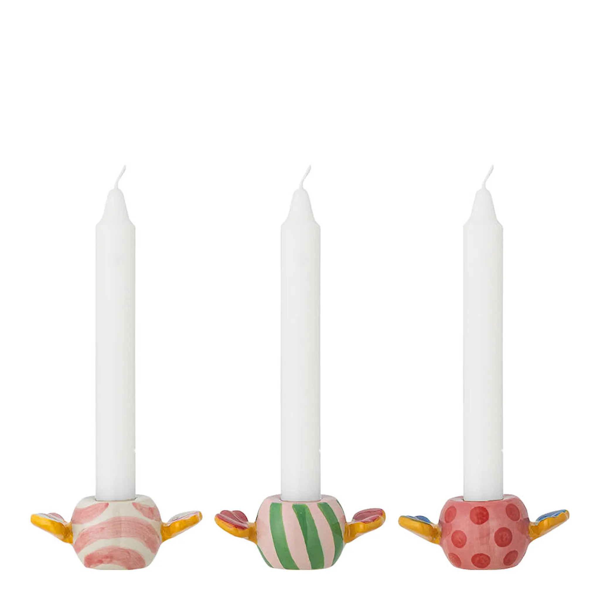 Bloomingville Caramella ljusstake 3-pack 9,5x4,5x5 cm multi