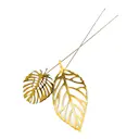 Brass Leaves Wood 2-pack mässing