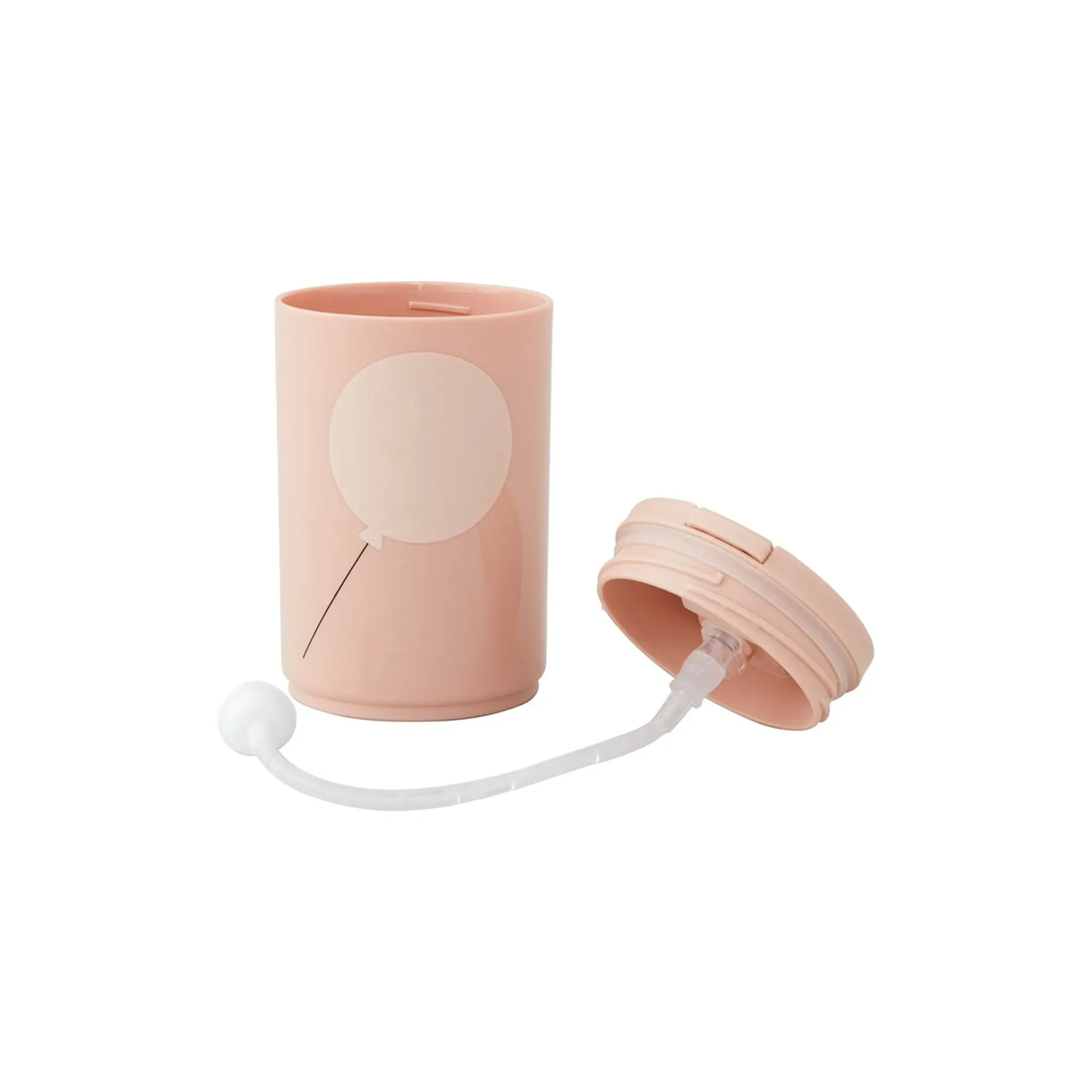 Design Letters Kids Life Mugg M/Sugrör 33 cl Ballong Nude