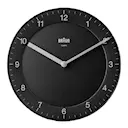 Väggklocka analog Ø 20 cm svart