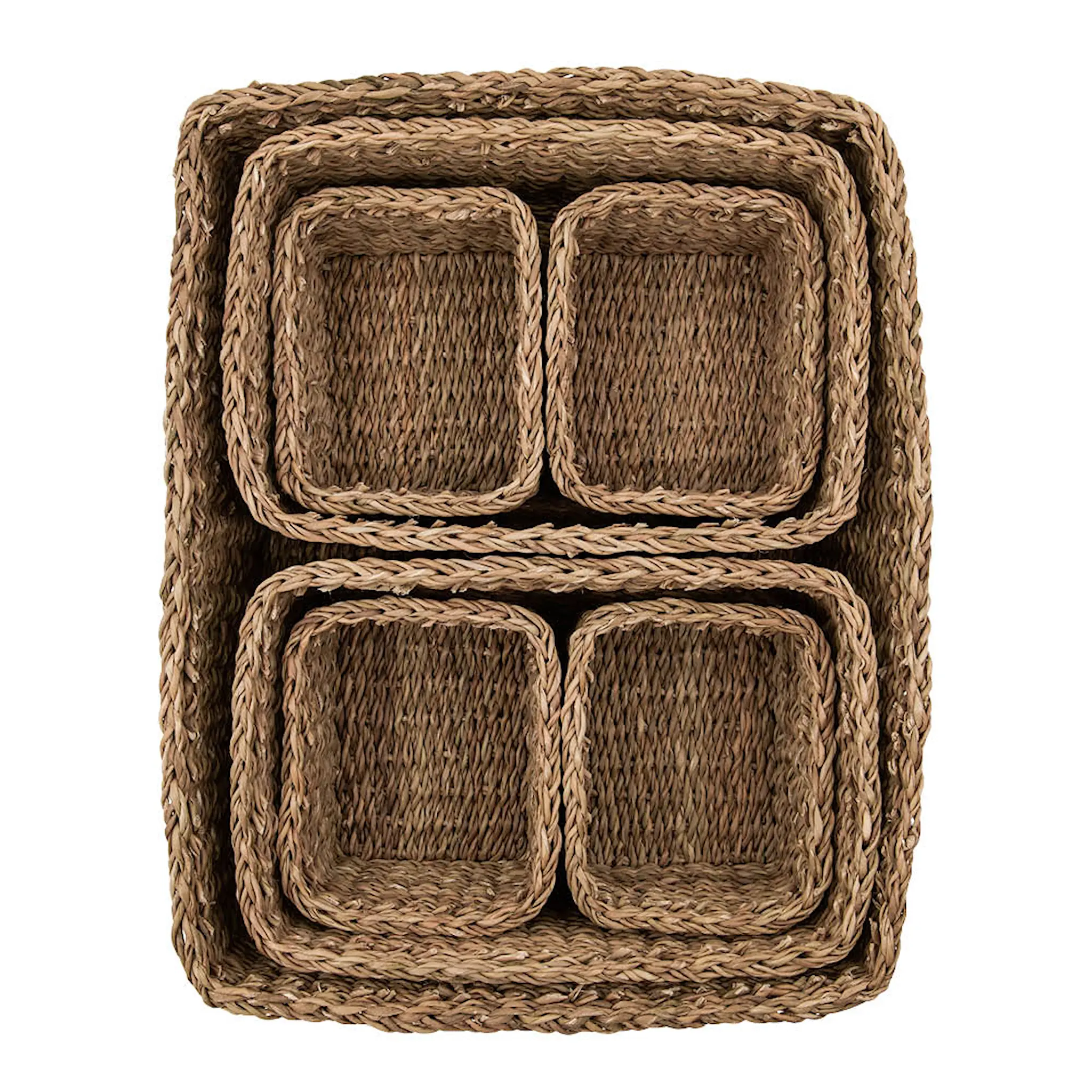 Meraki Förvaringskorgar set 7 delar sjögräs