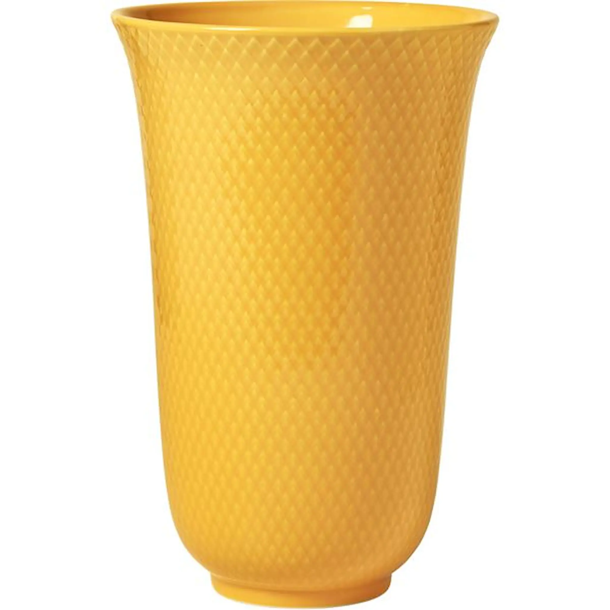 Lyngby Porcelæn Rhombe Color Vas 20 cm Gul