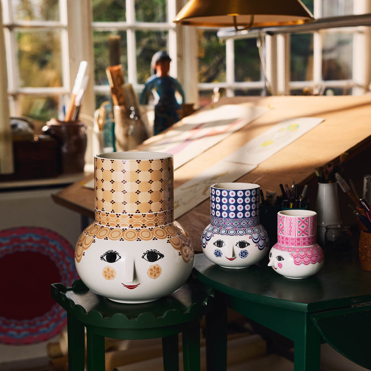 Bjørn Wiinblad Olga Maljakko 35 cm Hiekka