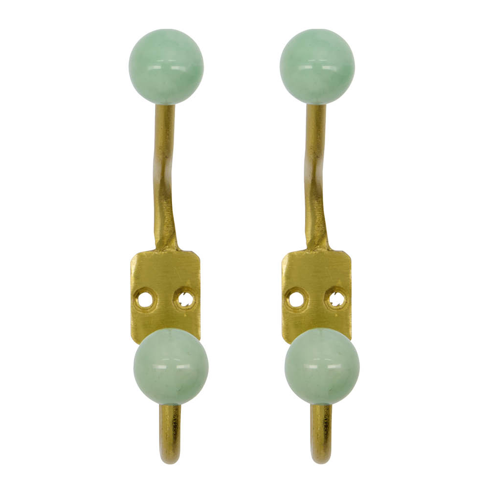House Doctor - Ball Seinäkoukku 13x2x7 cm 2 kpl Aqua