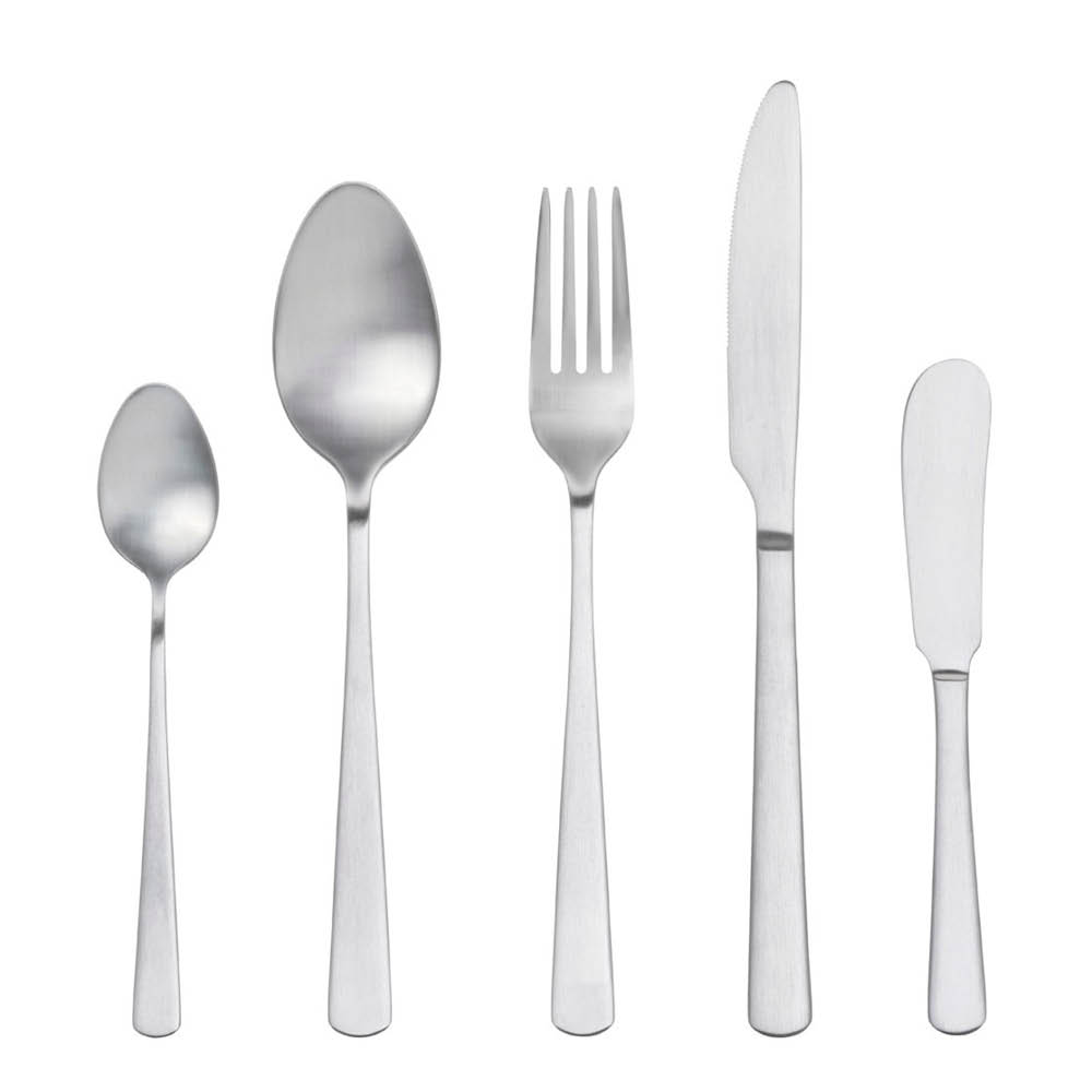 Gense Essentials Soft bestikksett 20 deler matt stål