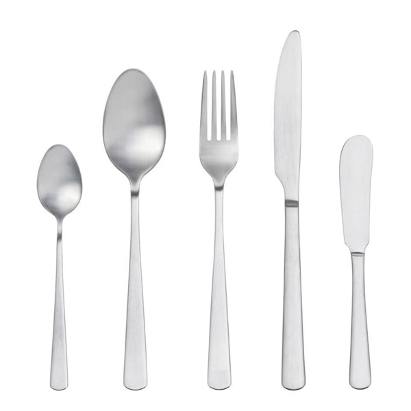 Essentials Soft bestickset 20 delar matt stål