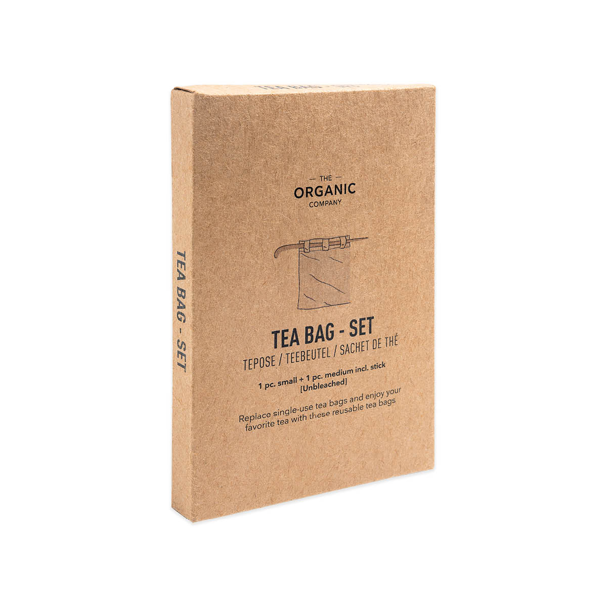 The Organic Company Tepåsar 3-pack återanvändbar