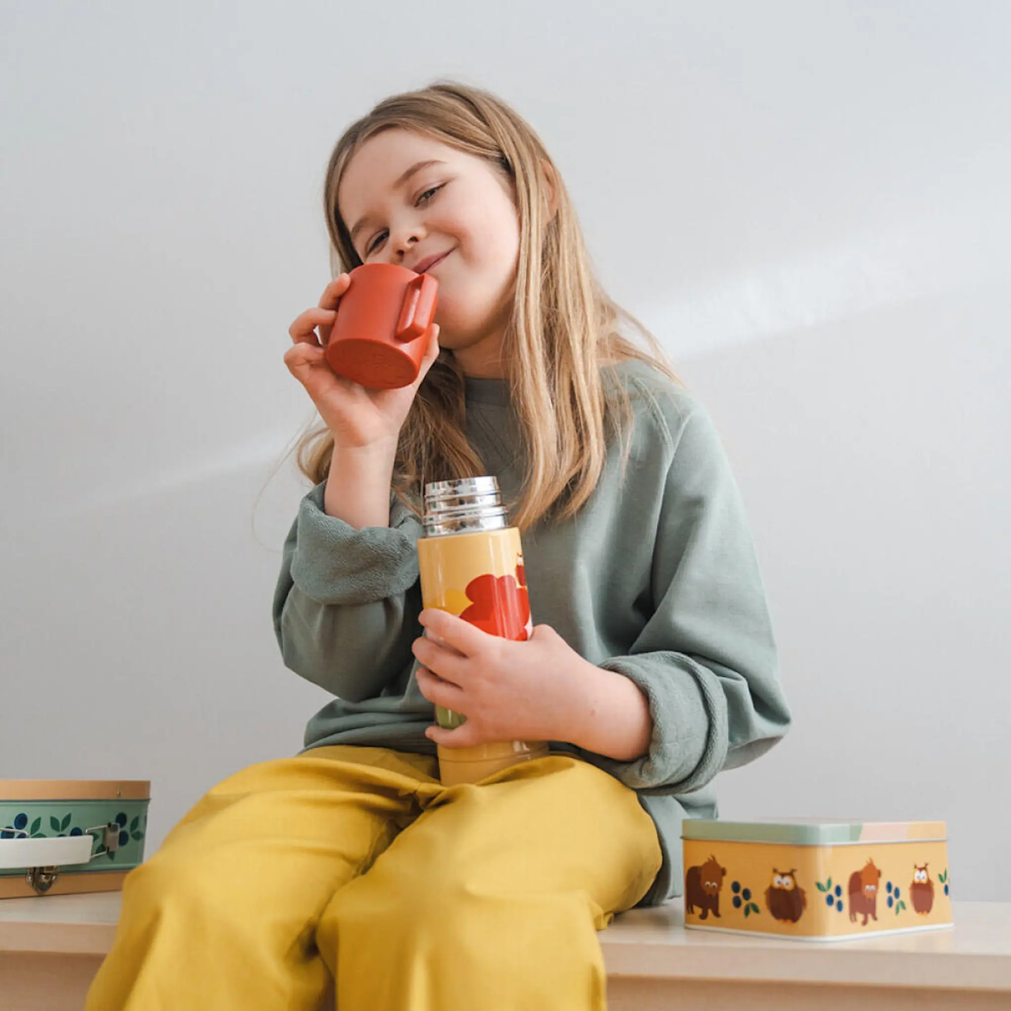 Blafre Termospullo Metsä 350 ml Keltainen