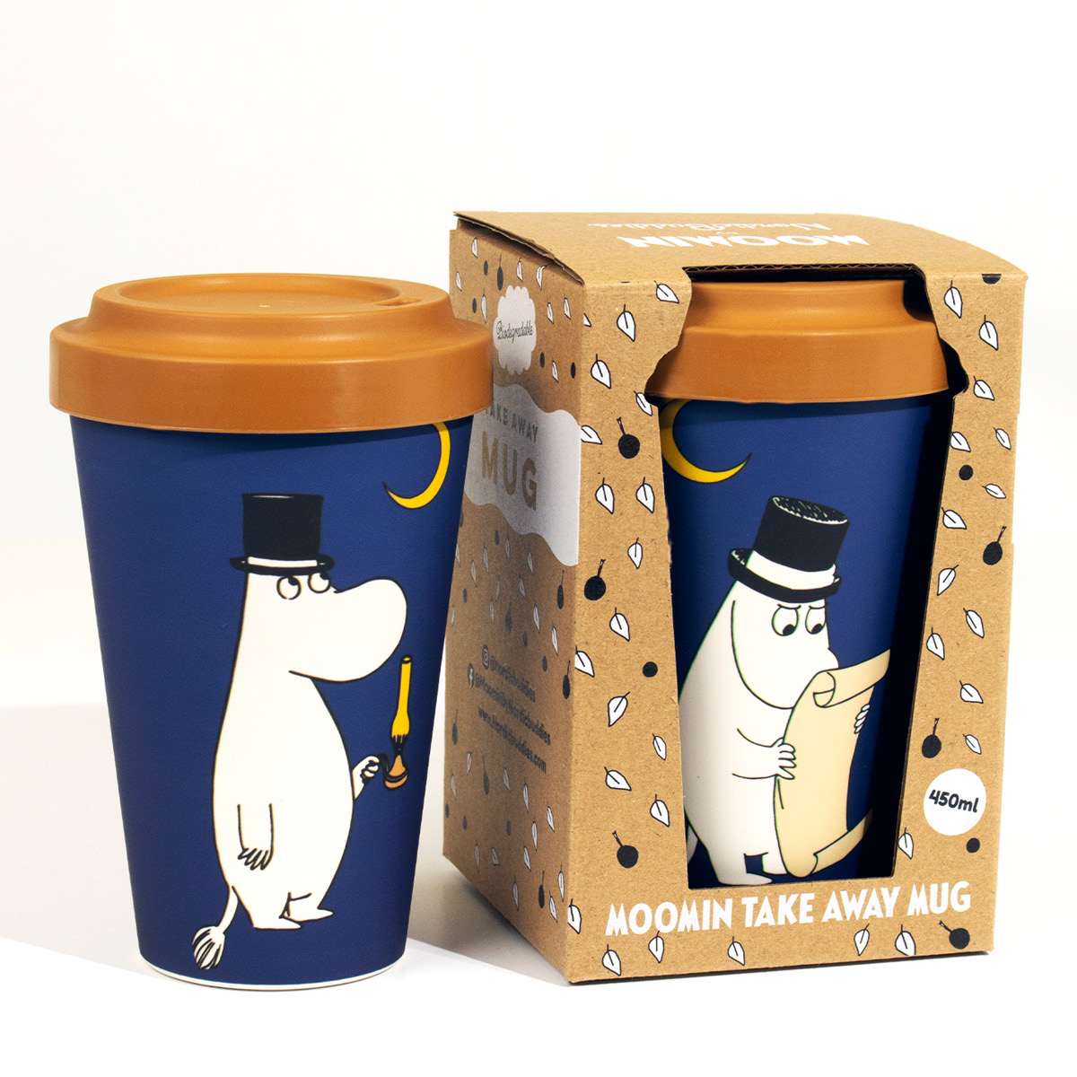 Nordicbuddies Muumi Take Away Muki 45 cl Muumipappa Kynttilän Valossa