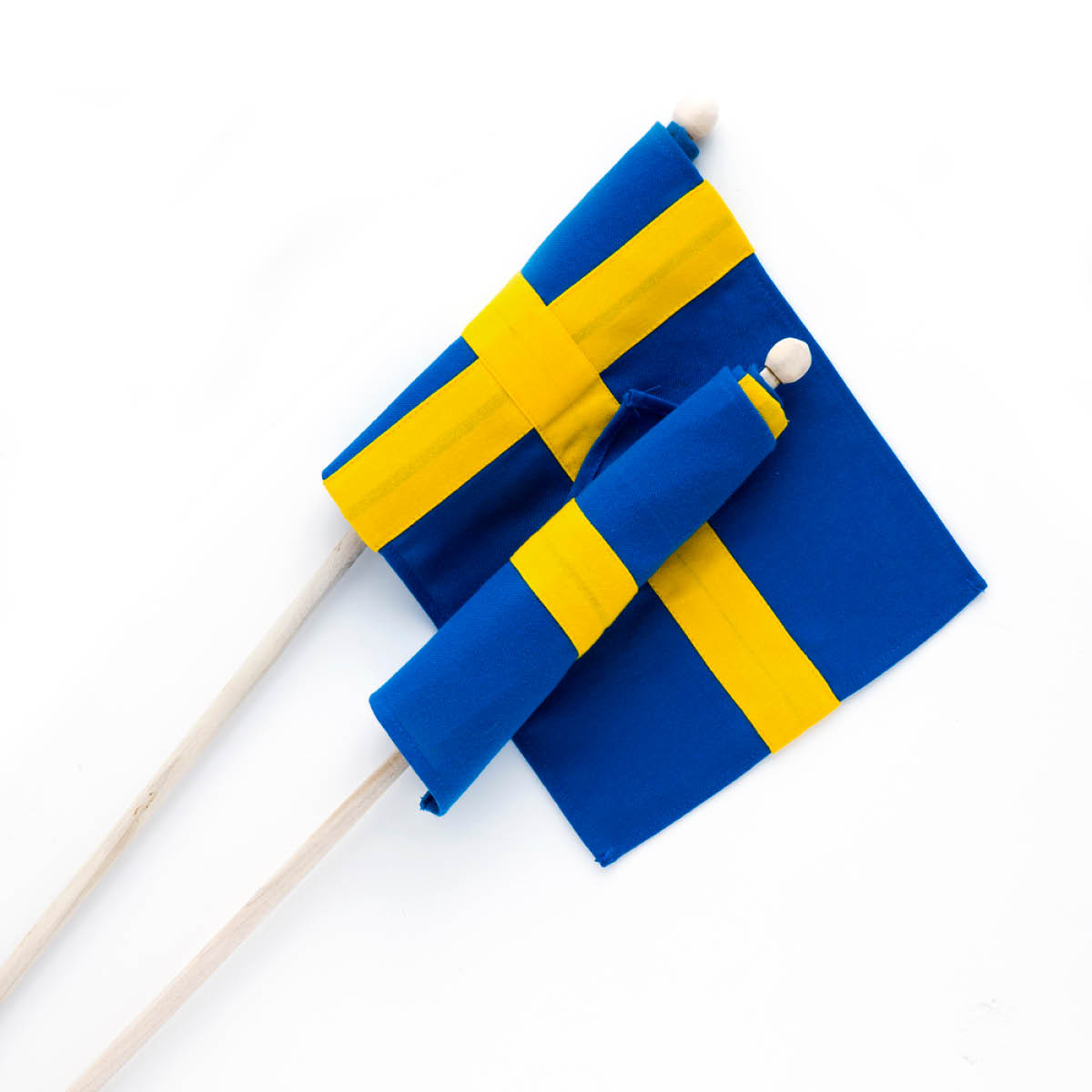 Langkilde & Søn Handflagga 28x21 cm 3-pack svenska flaggan