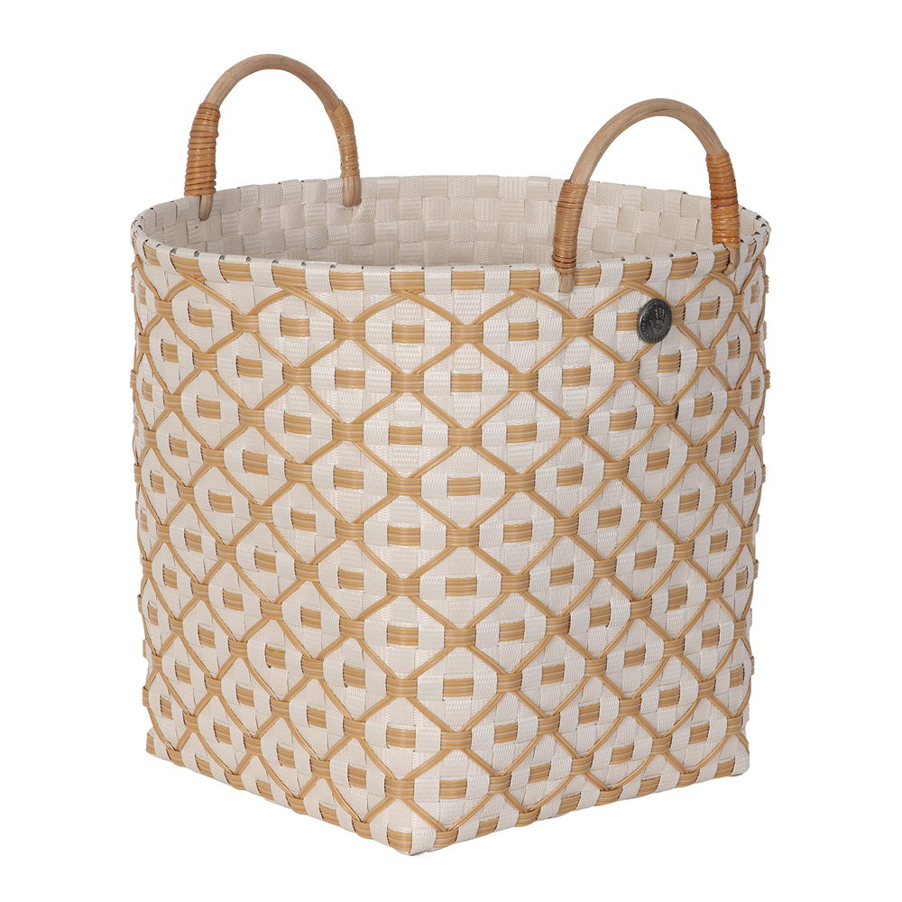 Handed By Ivy & Rose medium kurv m/håndtak 30x27 cm champagne