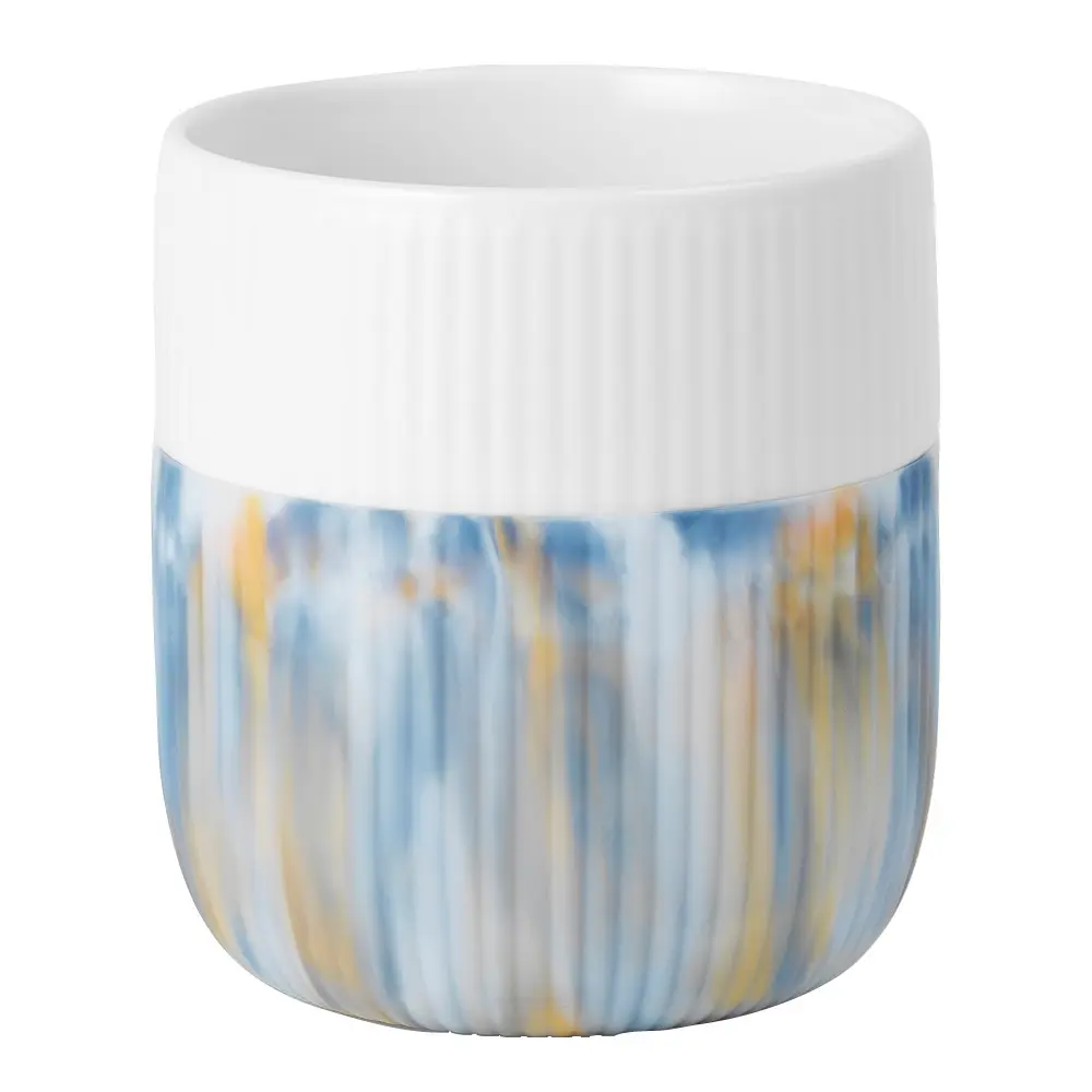 Fluted Contrast Marble Muki 35 cl Ocean Mist