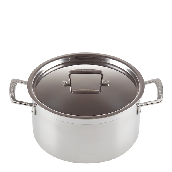 3-Ply Gryta med lock 24 cm 6 L