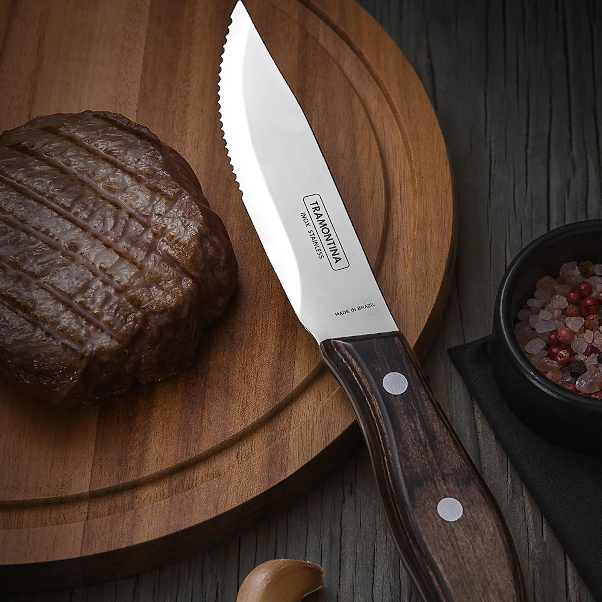 Tramontina BBQ by Hellstrøm grillknivar 4-pack 23,8 cm natur