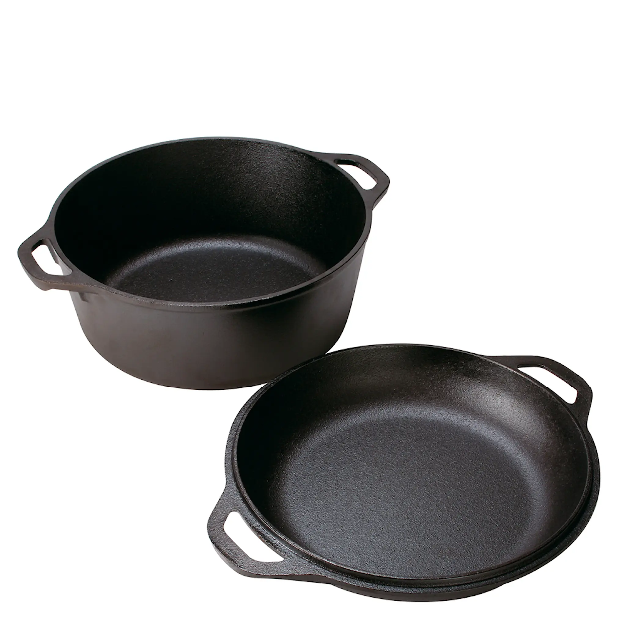 Lodge Classic Collection 2-i-1 gjutjärnsgryta och stekpanna 4,7 L / 26 cm