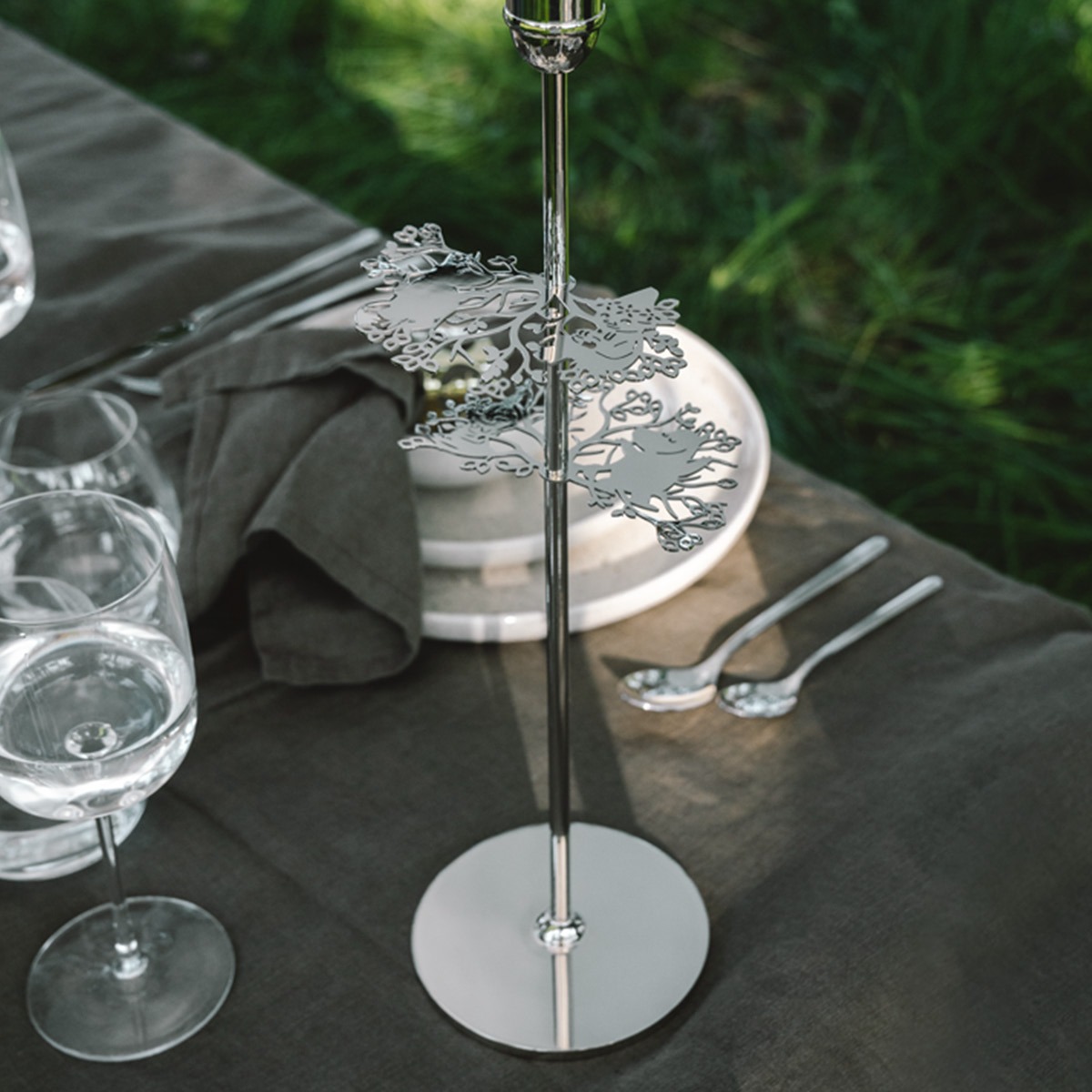 Hilke Hilke x Mumin No.2 Ljusstake 40 cm Förnicklad Mässing