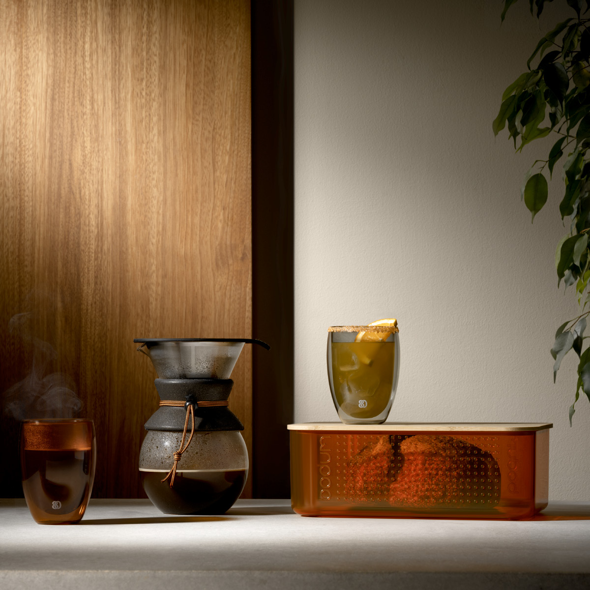 Bodum Pavina Lasi 35 cl 2 kpl Harmaa