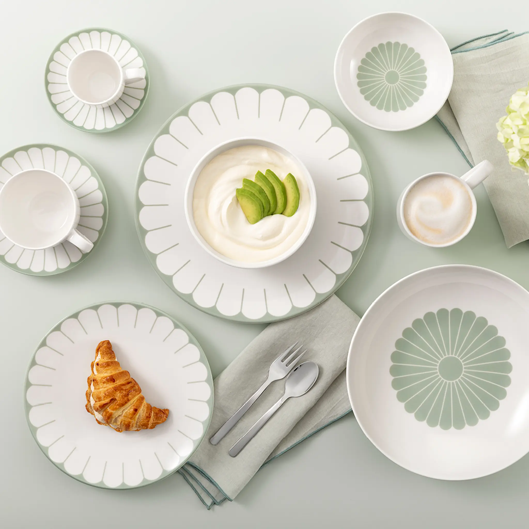 Villeroy & Boch Fleur Vert Kulho 13 cm 11 cl Vihreä