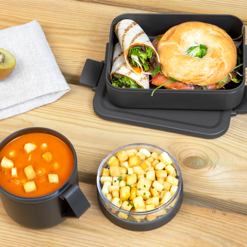Brabantia Make & Take lunchset 2 delar mörkgrå
