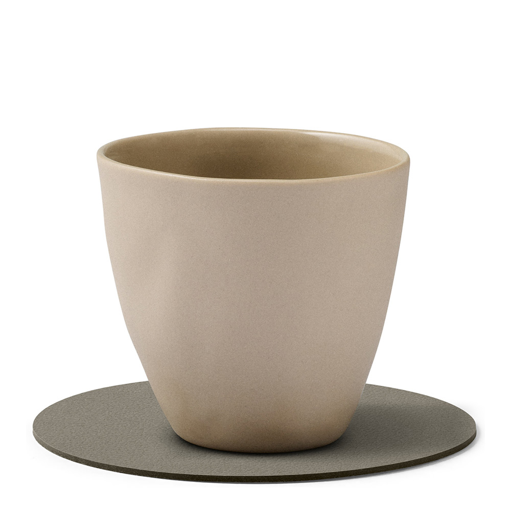 LIND DNA Nupo Circle Glasunderlägg 10 cm Flint Grey