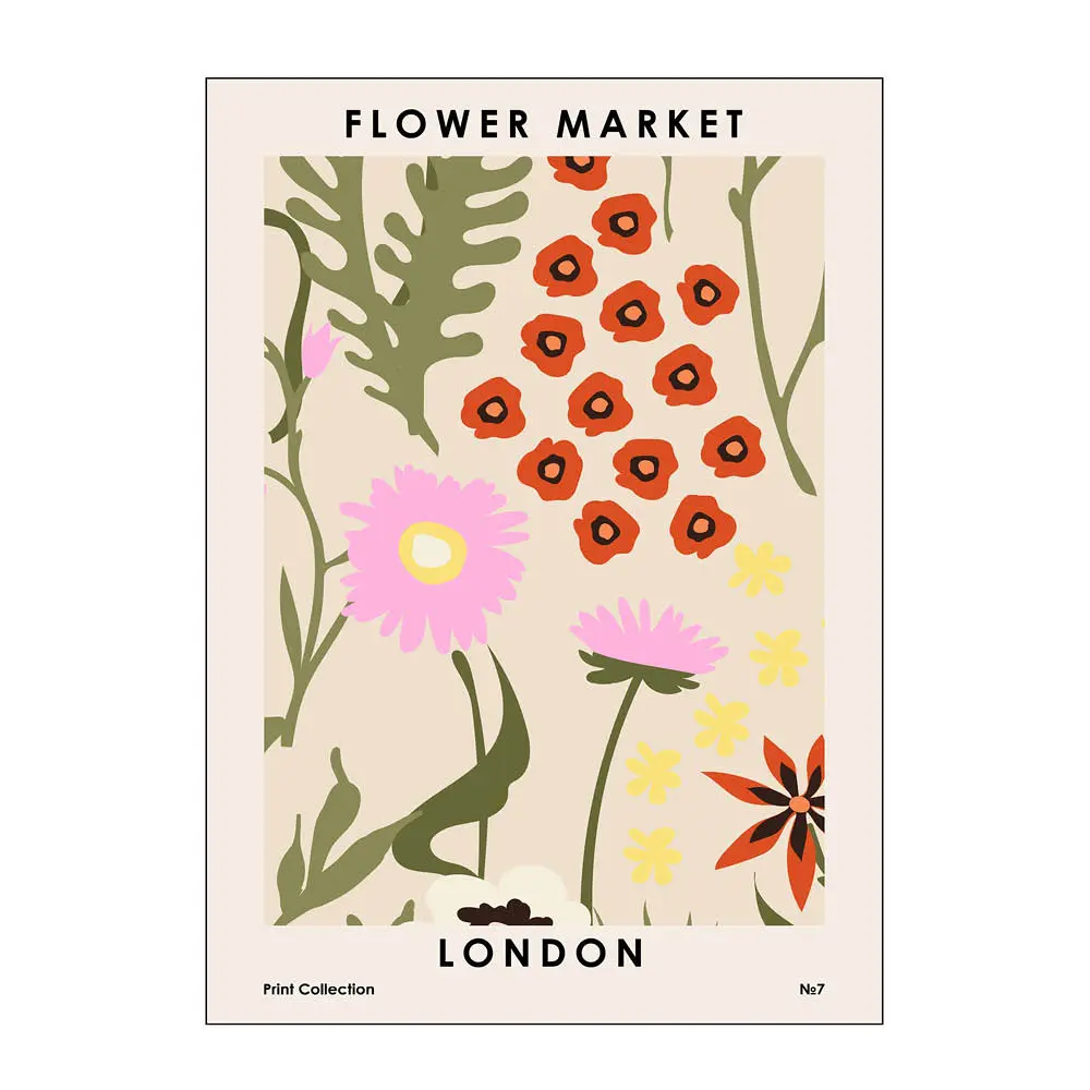 NKTN Juliste 50x70 cm Flower market london