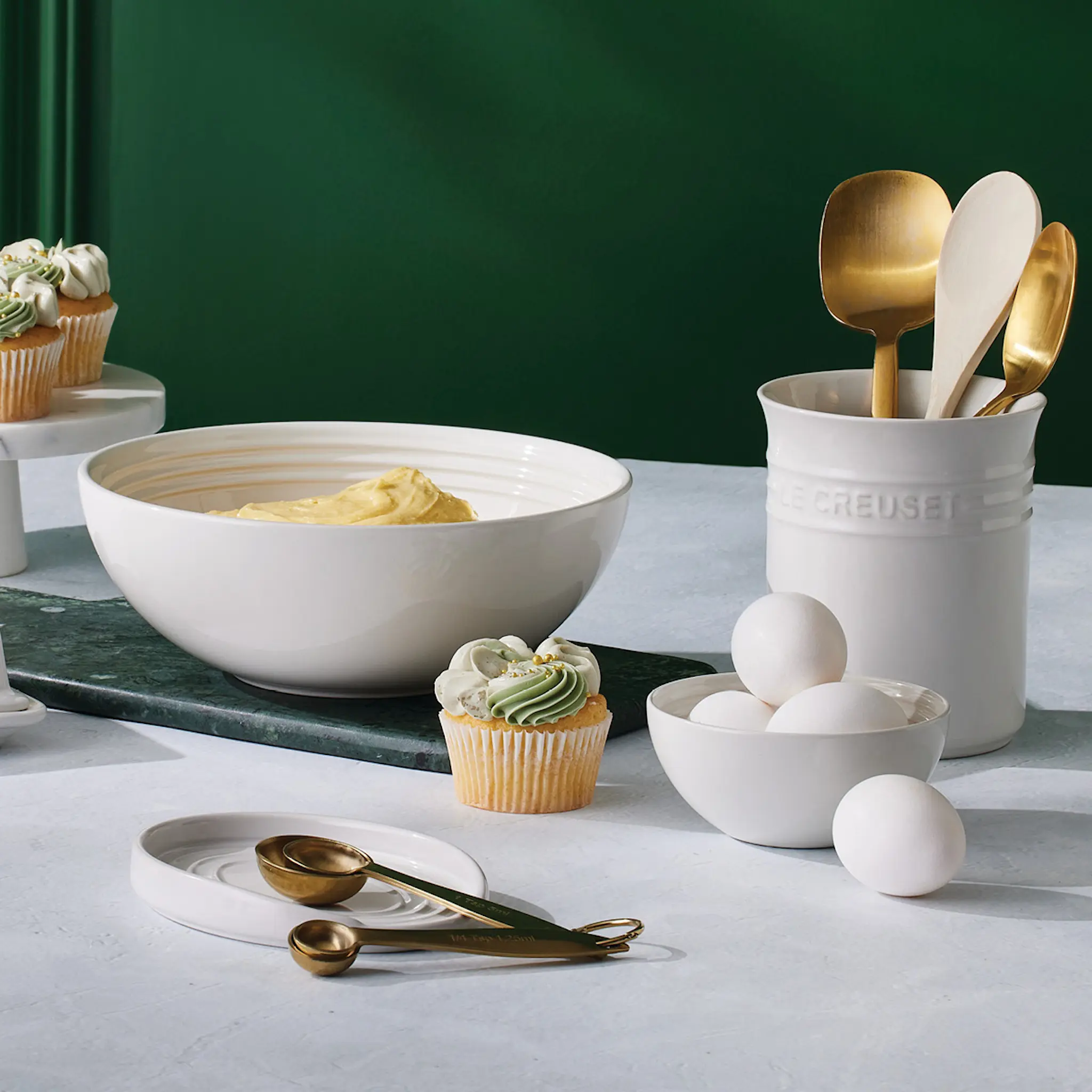 Le Creuset Signature pastatallrik 22 cm white