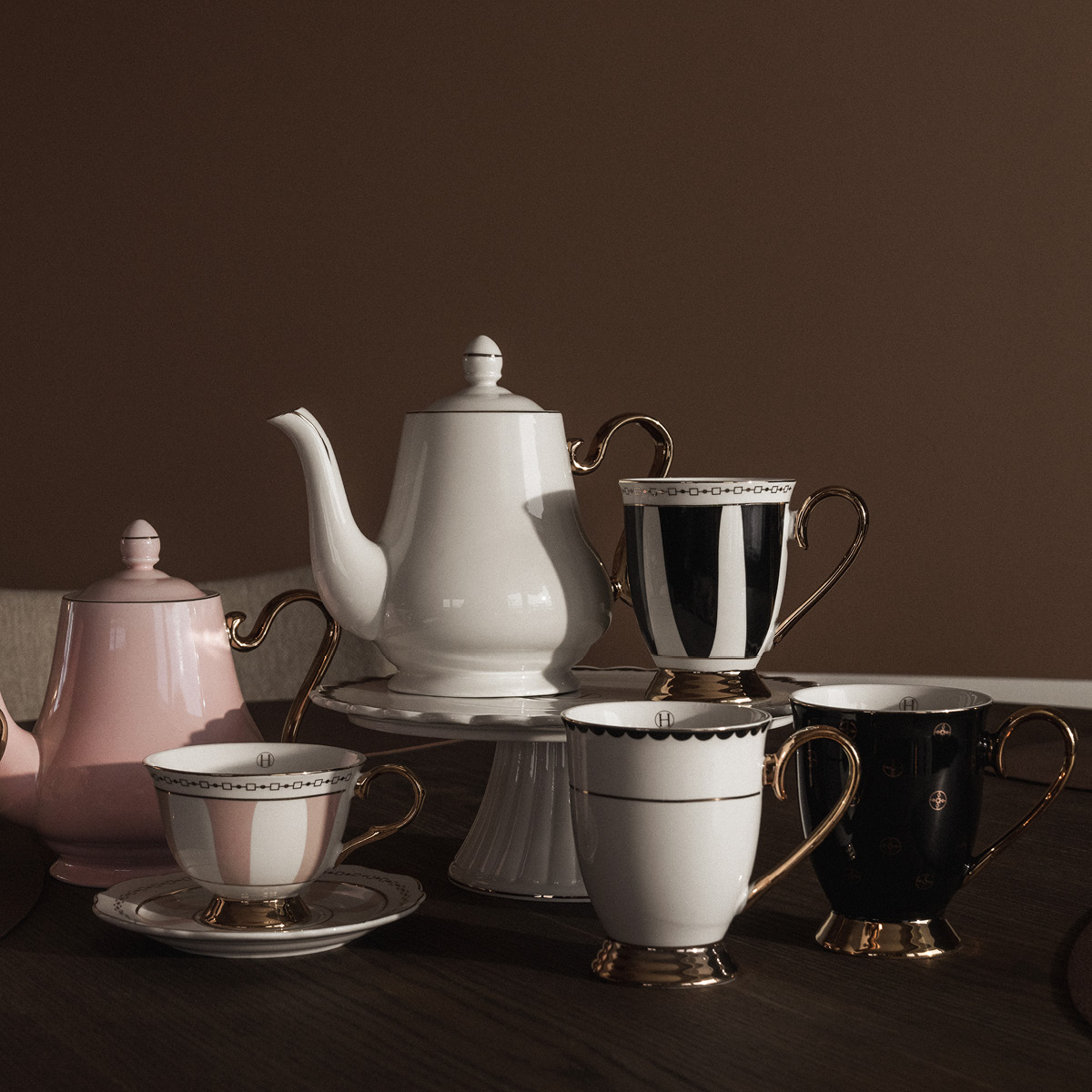 Hilke Anima Gemella Nero kopp 28 cl svart/gull