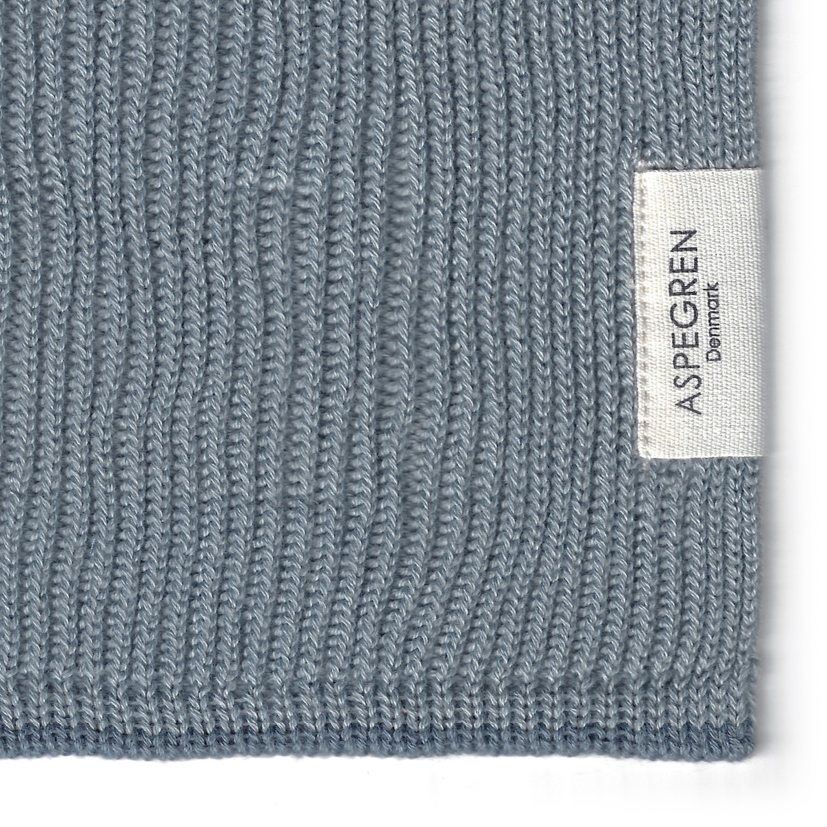 Aspegren Ripple disktrasa stickad 26x26 cm pale blue