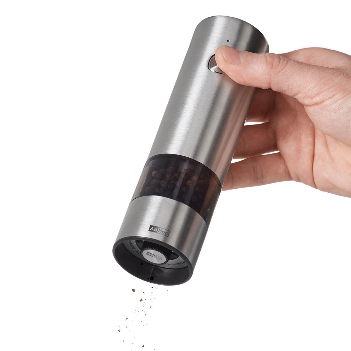 AdHoc i.Mill krydderkvern elektrisk 17 cm stål