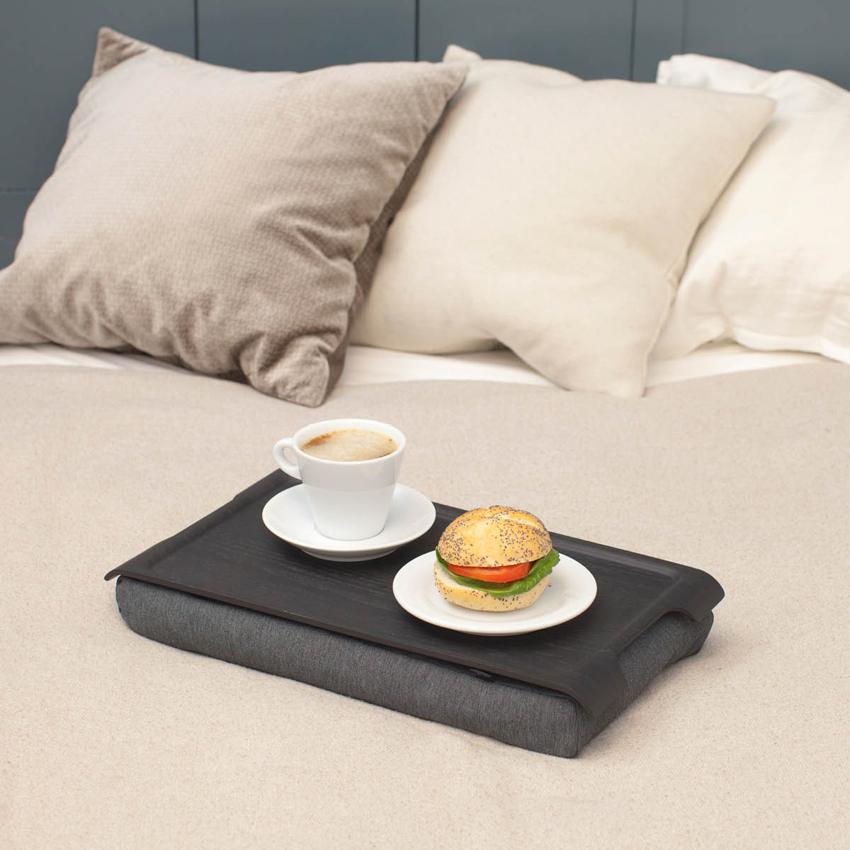 Bosign Laptray knäbricka anti-slip 43x23 cm svart/grå