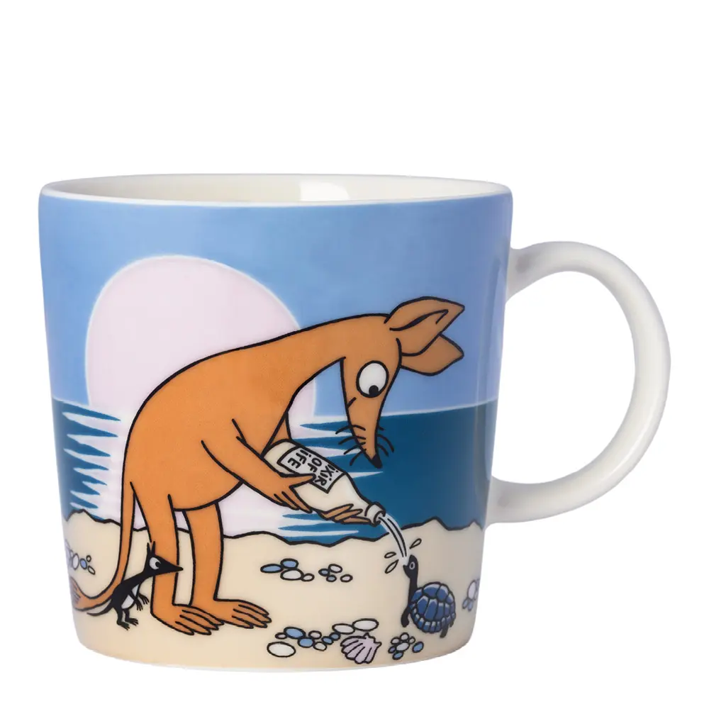 Muumimuki Nipsu rannalla 30 cl Sininen