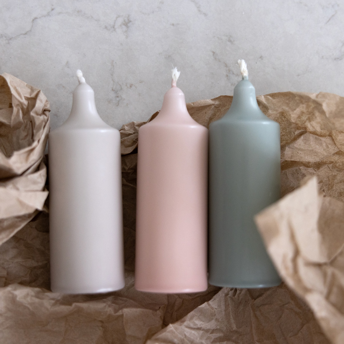 Liljeholmens Kupé Pöytäkynttilä 11 cm 4 kpl Harmaa