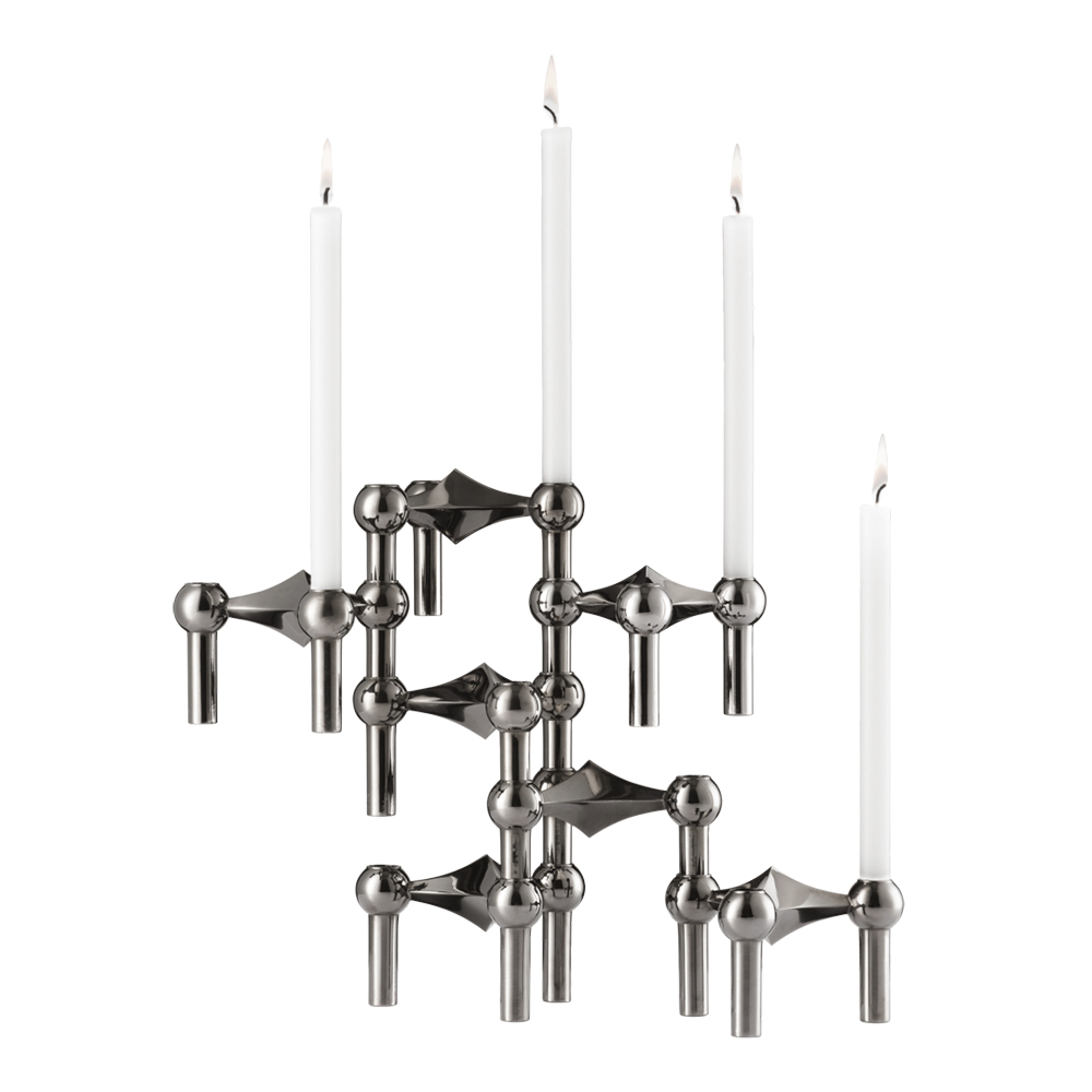 Stoff Nagel Stoff Nagel ljusstake 1-pack Svart krom