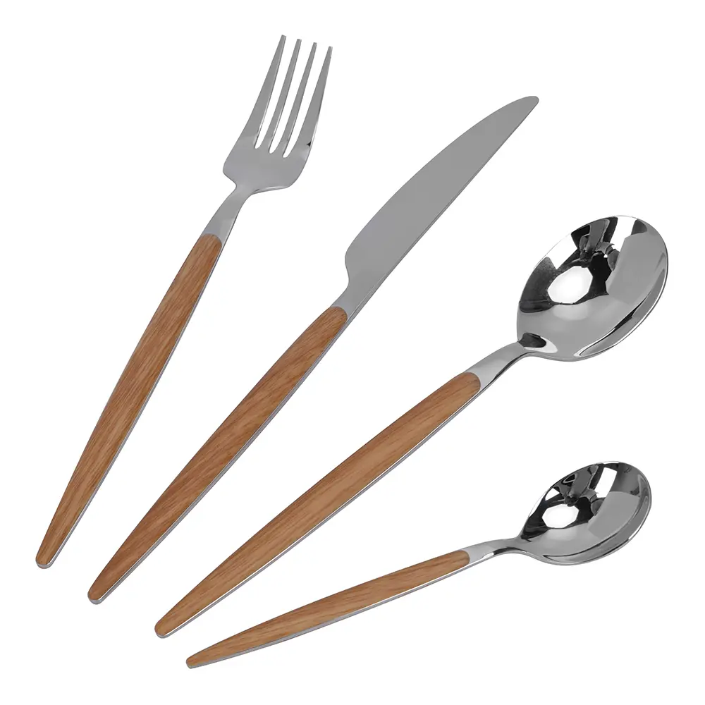 Ek Aterinsetti 16 osaa Teräs/Vaaleanruskea