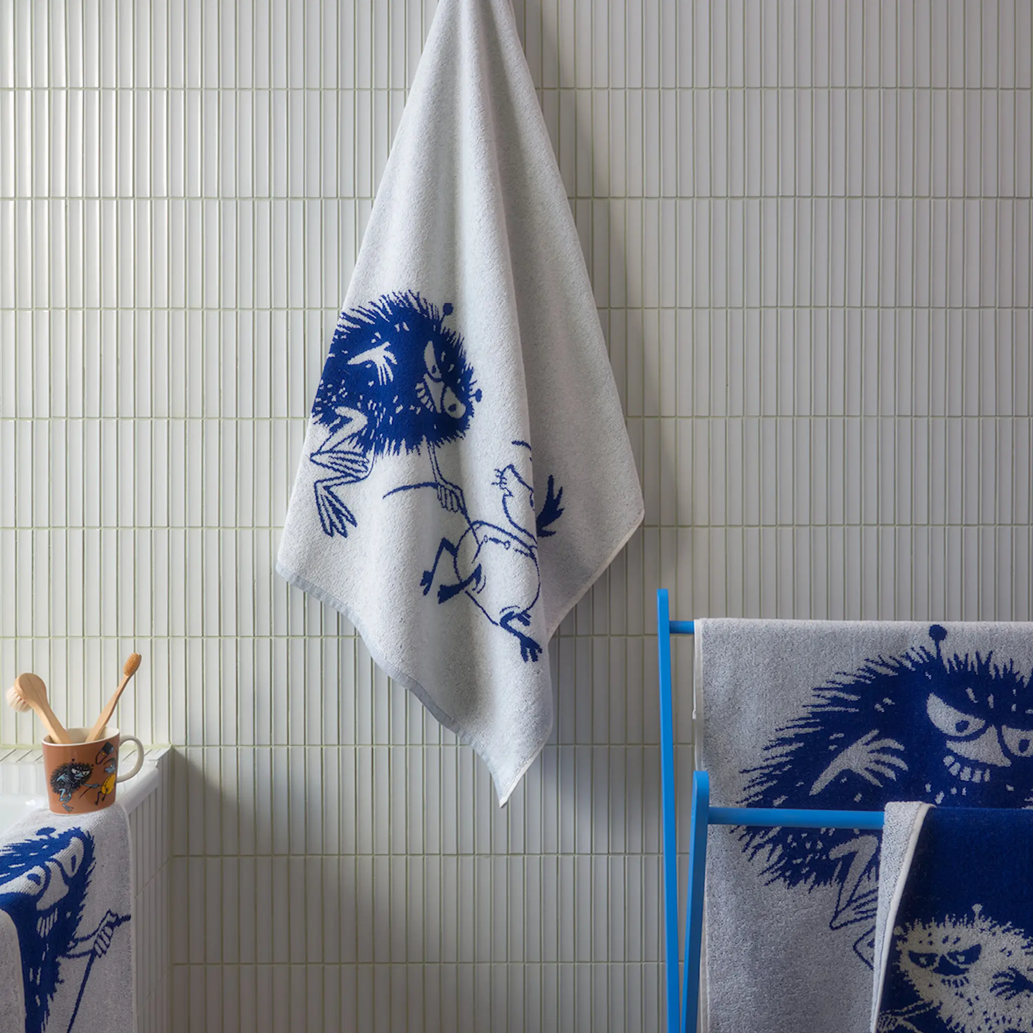 Moomin Arabia Muumi Kylpypyyhe Haisuli 70x140 cm Offwhite